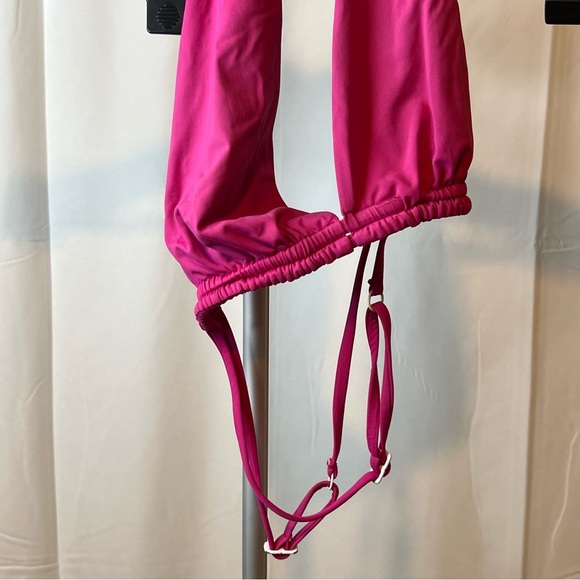 Free People x Toast Swim Double Back Strap Halter Top Purple Orchid Size Medium - Picture 4 of 6